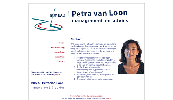 website Bureau Petra van Loon - bpvl.nl
