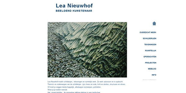 Website Lea Nieuwhof 2010