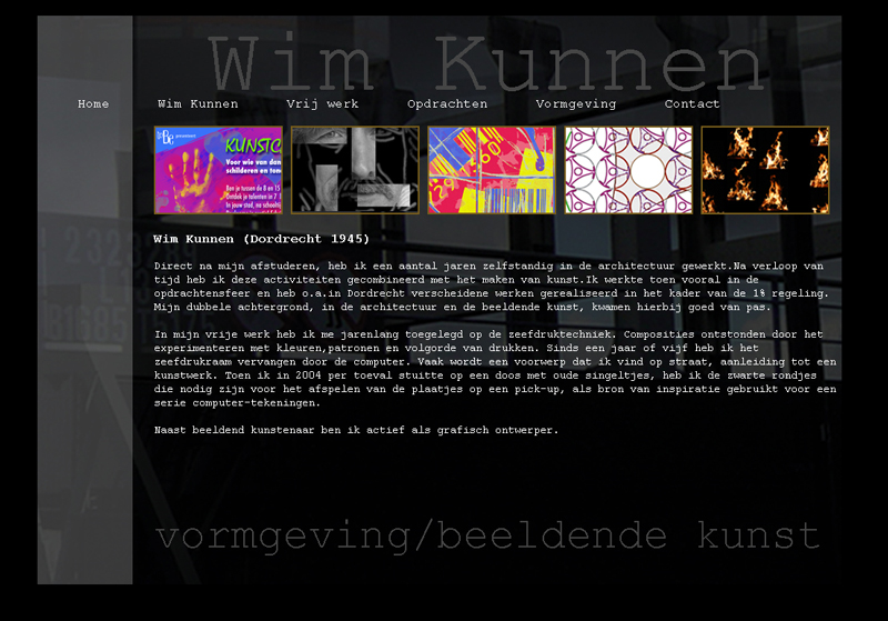 website Wim Kunnen